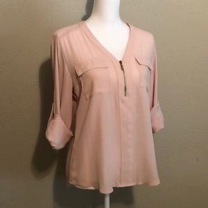 Express Roll Sleeve Blouse